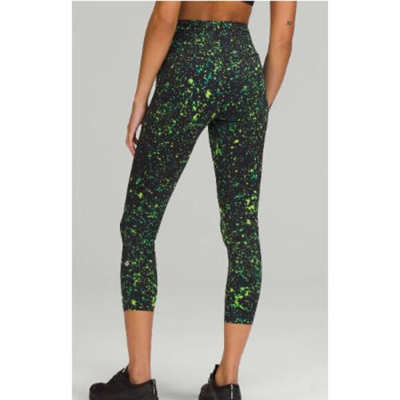 Lululemon Base Pace High-Rise Crop 23" Sparks Fly Multi sz 12 - Picture 1 of 10